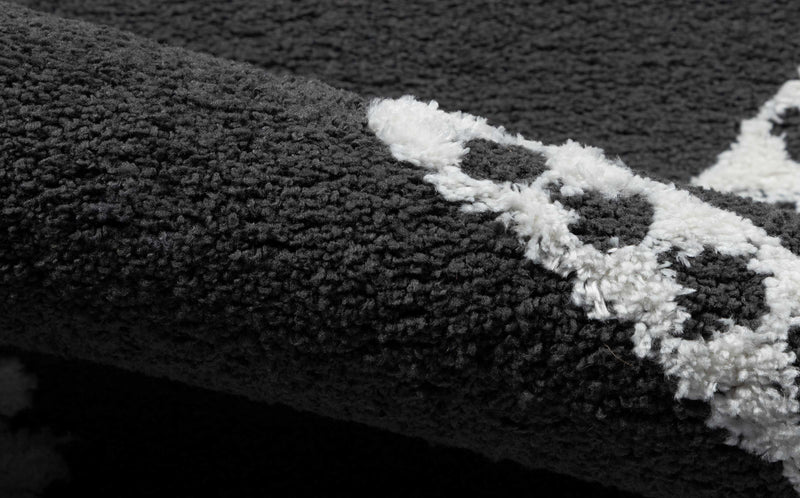 Tapis Contemporain Zelda 5'3\" x 7'2\" en Noir