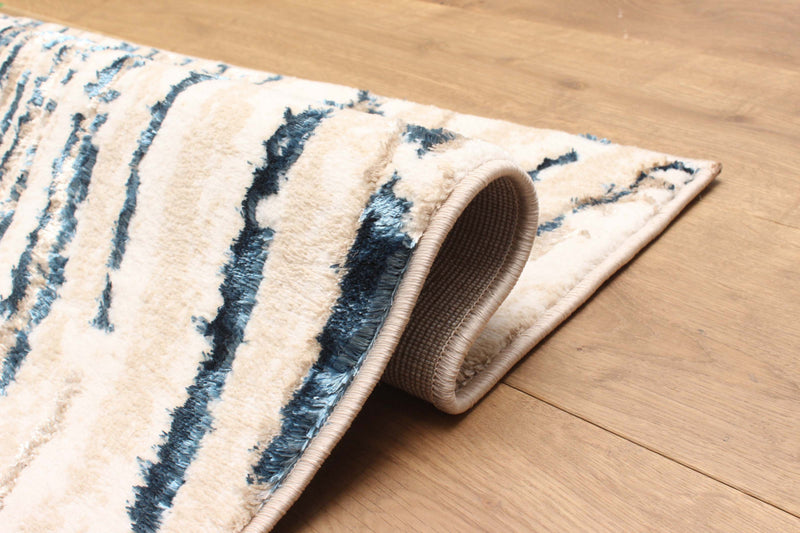 Tapis Contemporain/Moderne Clara 8'0\" x 10'0\" en Bleu