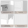 Vivo 24 Inch Single Sink Bathroom Vanity with Flip Drawer and Solid Wood Legs, White | Vivo Meuble-Lavabo Simple 24 po avec Tiroir Bascule et Pieds en Bois Massif, Blanc