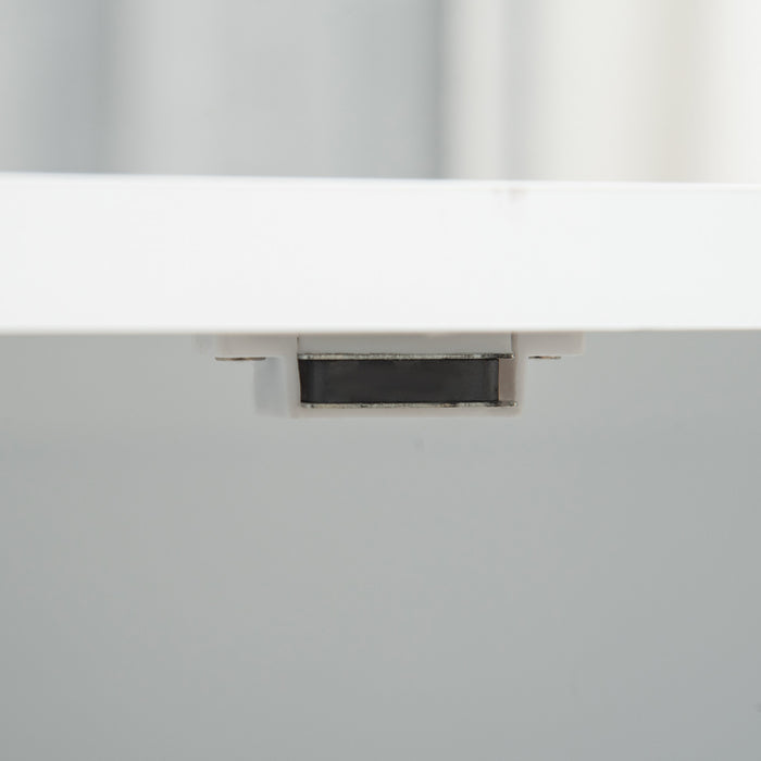 Pawhut Boite A Litiere Pour Chat Meuble Cache Pour Chat Toilette Interieure Pour Chat Table De Nuit A Double Porte Table D'extremite Avec Fenetre Pour Chat Blanc