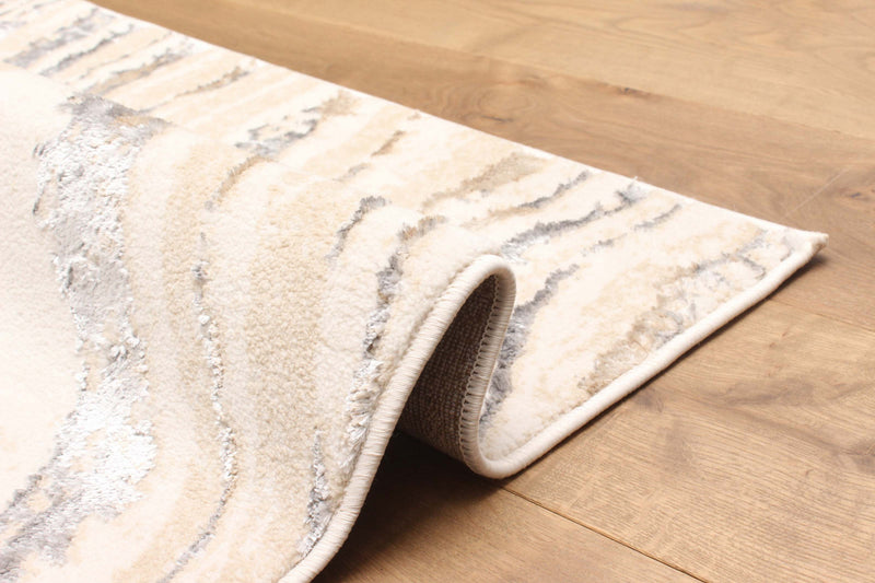 Tapis Contemporain/Moderne Clara 5'0\" x 8'0\" en Ivoire