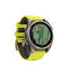  Titanium With Amp Yellow/graphite Silicone Band