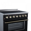Forno Galiano 36 Inch Freestanding Electric range, 5 radiant burners, 5.36 cu.ft., Black - FFSEL6083-36BLK Electric Range | Cuisiniere electrique Galiano de 36 po, 5 foyers radiants, 5,36 pi³, noir – FFSEL6083-36BLK