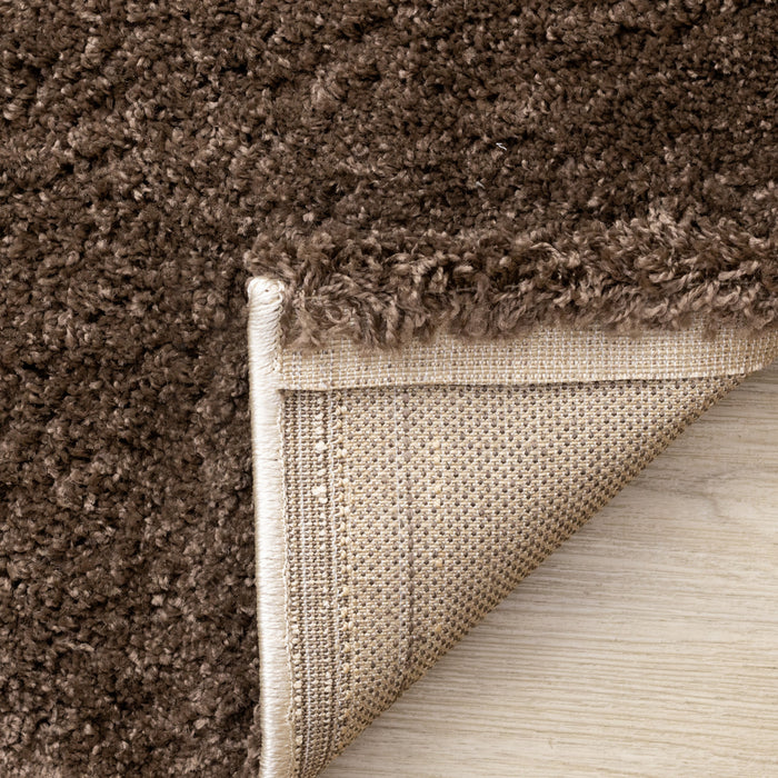 Tapis Fairmont a carreaux brun beige blanc, 7'10\" x 10'6\"