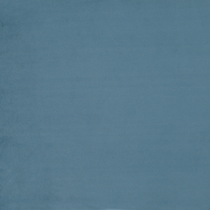 Lit king moderne Crosby en velours bleu capitonne