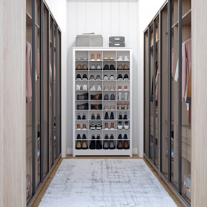 Support de rangement de Prepac pour 40 paires de chaussures - blanc