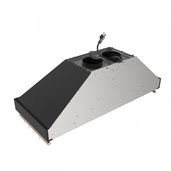 Hotte de cuisiniere murale Venezia de 48 po, noir-FRHWM5503-48BLK