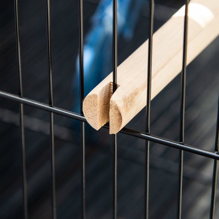 Pawhut Grande Cage A Oiseaux Avec 1,7 Pi De Largeur Pour Envergure, Voliere D'interieur Avec Design Multi-portes, Adaptee Pour Un Canari, Pinson, Conure, 55\"