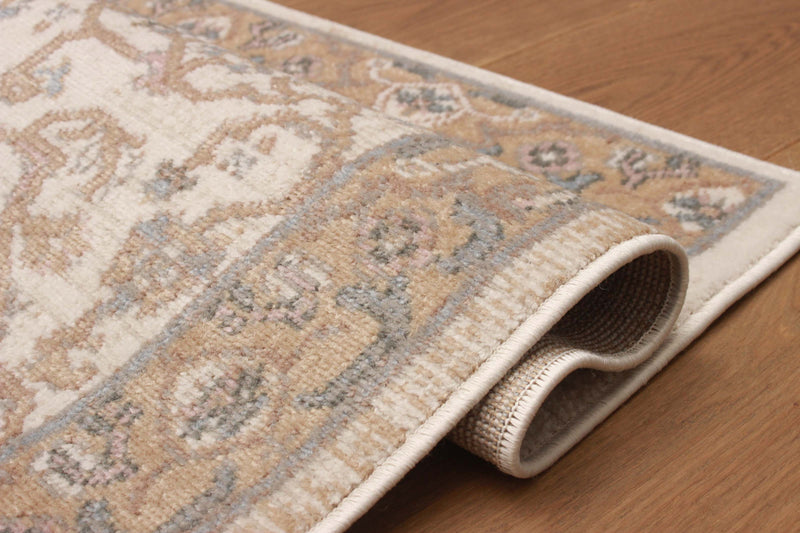 Carpette longue Stassie ivoire - 2 pi 8 po x 8 pi 2 po  