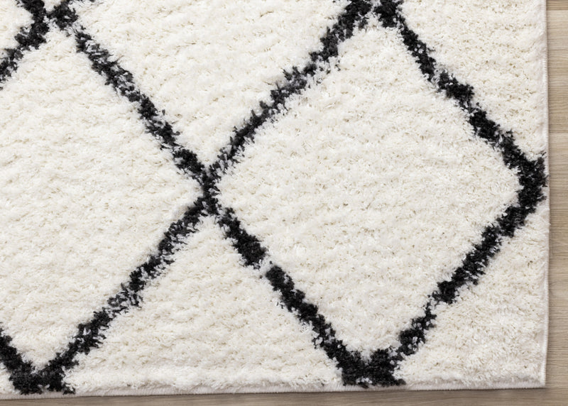 Carpette Taylor à motif de treillis pour l'intérieur - 6 pi 7 po x 9 pi 6 po