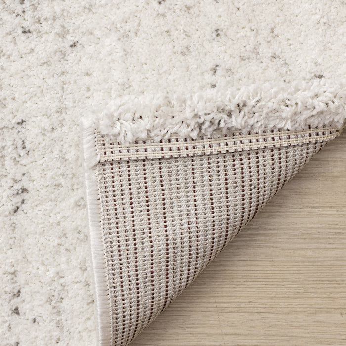 Tapis Surrey mouchete blanc gris, 5'3\" x 7'7\"