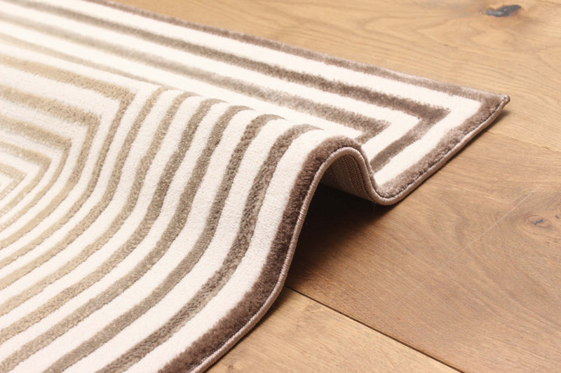Tapis Contemporain/Moderne Ramona 8'0\" x 10'0\" en Brun clair
