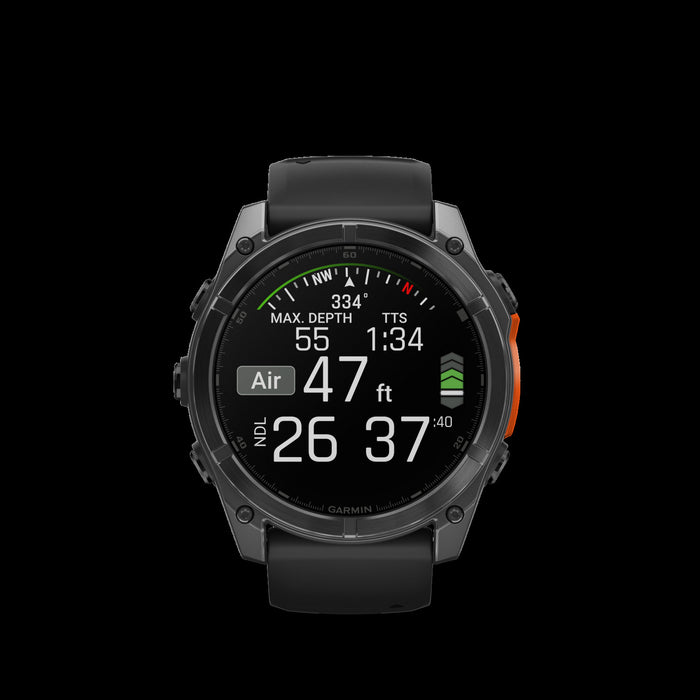  Slate Gray With Black Silicone Band