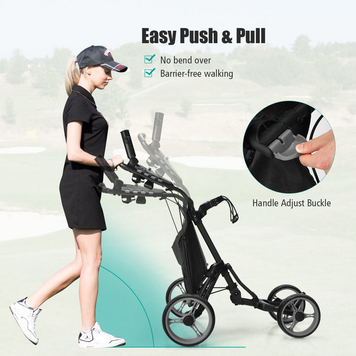Chariot De Golf 4 Roues Goplus