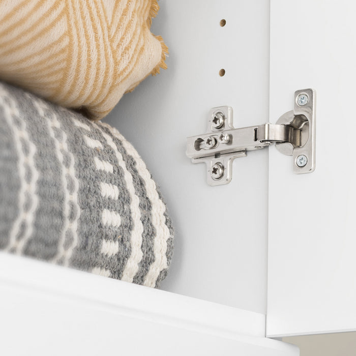 Elite Armoire De Rangement De Garage 64 Pouces, Ensemble B De 5 Pieces – Blanc