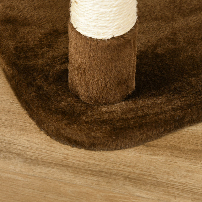Pawhut Tour A Gratter Pour Arbre A Chat De 152,4 Cm Avec Poteau De Hamac