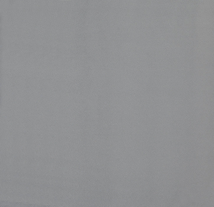 Lit king moderne Crosby en velours gris capitonne