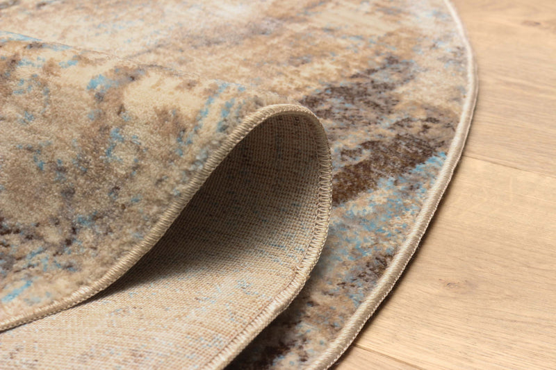 Tapis Traditionnel Malia 5'0\" x 5'0\" en Bleu