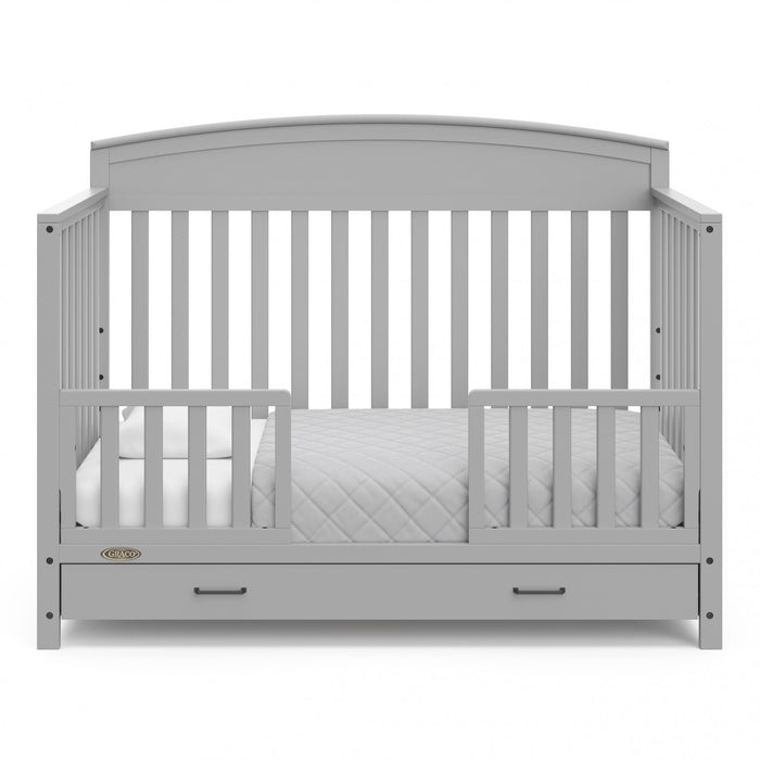 Graco Benton Lit de bebe convertible 5-en-1 avec tiroir - Gris galet
