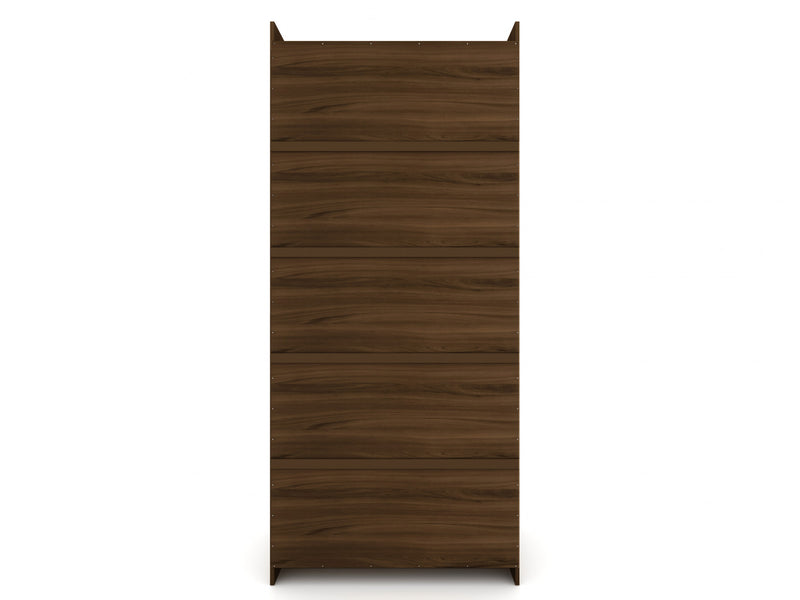 Armoire contemporaine moderne Mulberry 36\" en brun chataigne