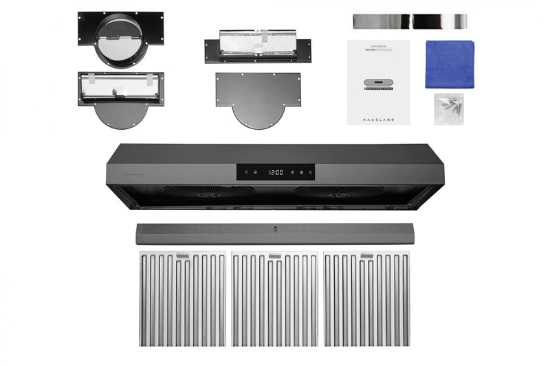  Chef 36-in Ducted Black Stainless Steel Undercabinet Range Hood