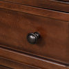 U_Style 27.6 Inch Painted Nightstand with Pull-Out Tray and 3 Drawers, Brown | U_Style Table de Nuit Peinte 27.6 po avec Tiroir Coulissant et 3 Tiroirs, Brun