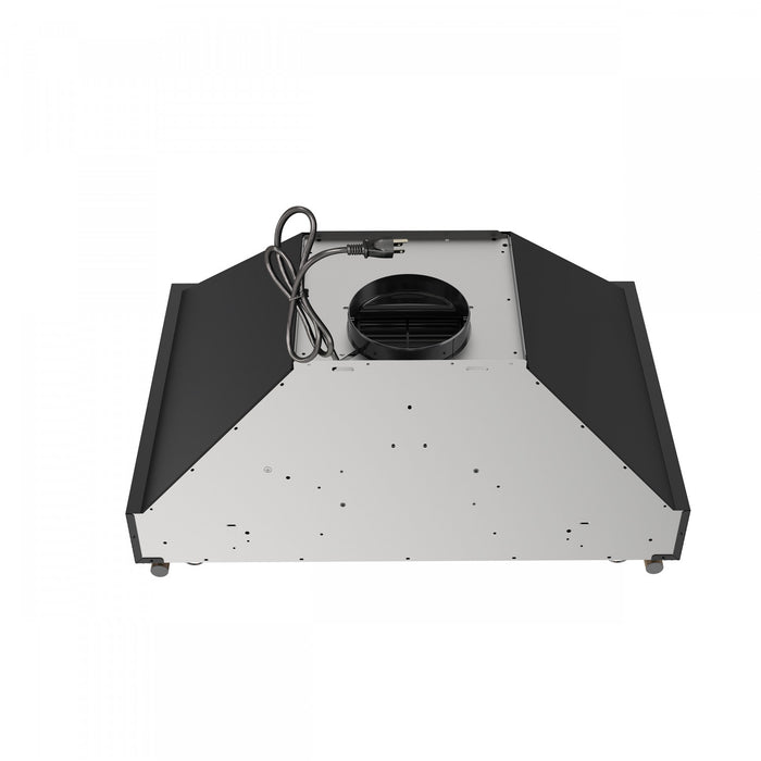 Hotte de cuisiniere murale Venezia de 30 po, noir-FRHWM5503-30BLK