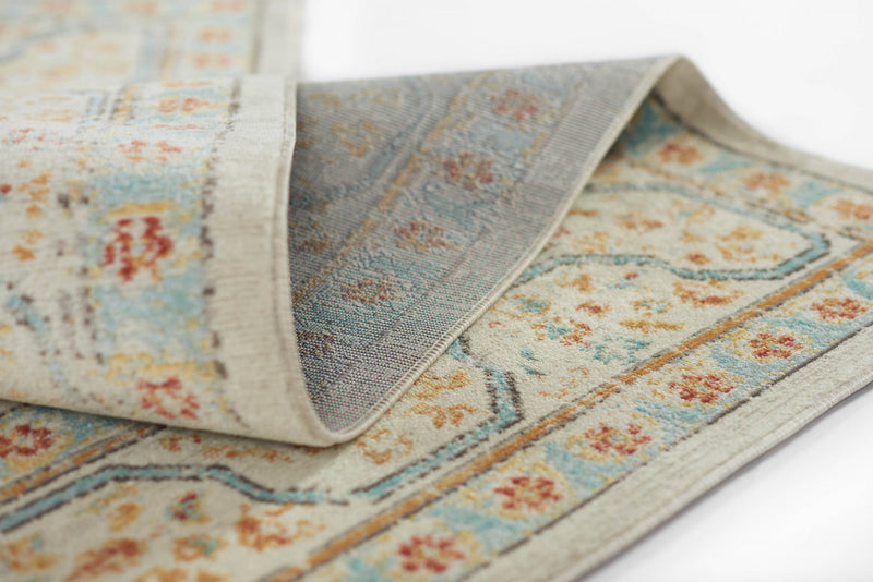 Tapis Traditionnel Esme 6'7\" x 9'6\" en Ivoire