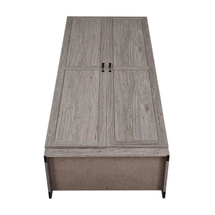 Armoire moderne Hopkins 2 pieces en gris