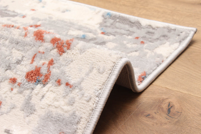 Tapis Contemporain/Moderne Arlo 5'0\" x 8'0\" en Ivoire