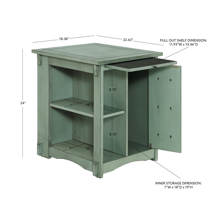 Table de fauteuil Parnell - bleu sarcelle