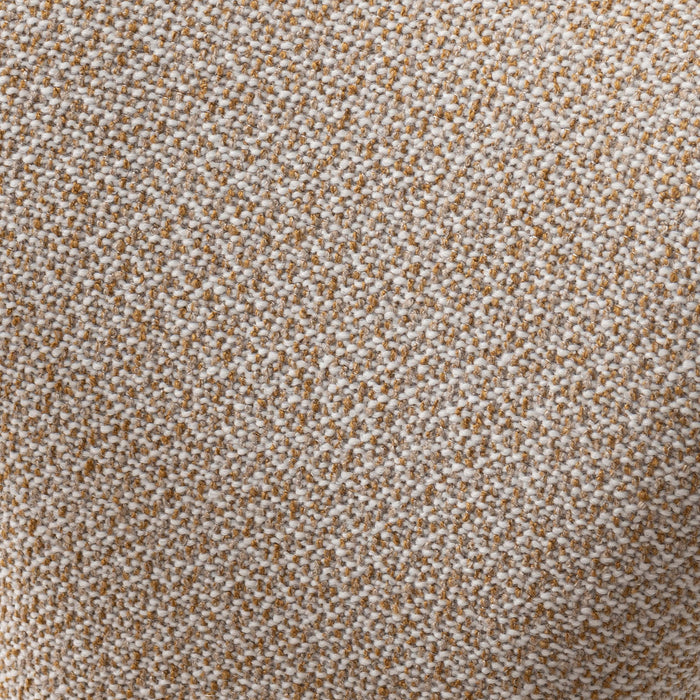 Fauteuil Aspen style milieu du siecle moderne en tweed dore - Lot de 2