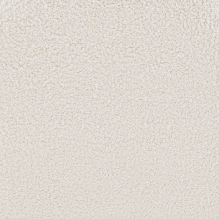 Fauteuil lounge moderne Edina en boucle blanc - Lot de 2