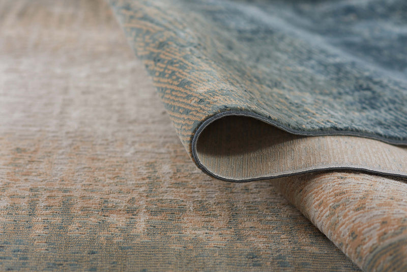 Tapis Contemporain Sable 7'9\" x 9'10\" en Bleu