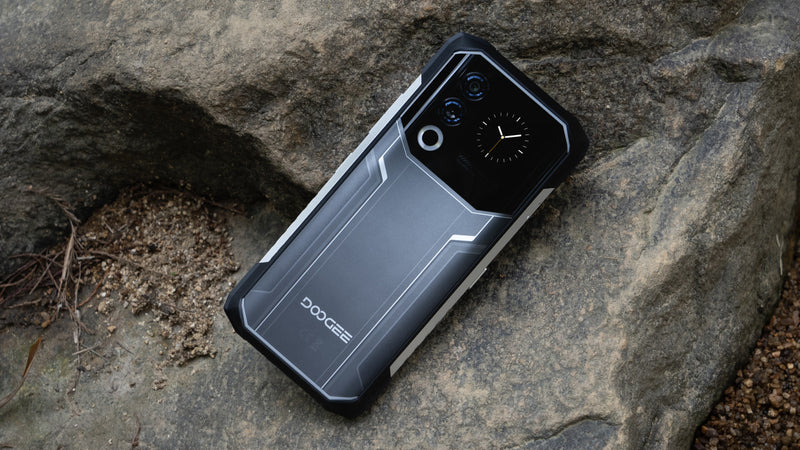 Doogee Blade20 Ultra 5g Telephone Robuste Avec Camera 50mp - Batterie De 10 300 Mah, 512 Go, Ecran Arriere Ips De 1,54” En Argent