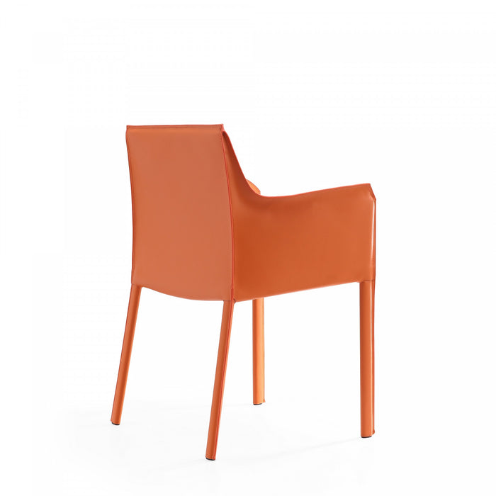 Ensemble de 8 chaises de salle a manger Paris Moderne en corail