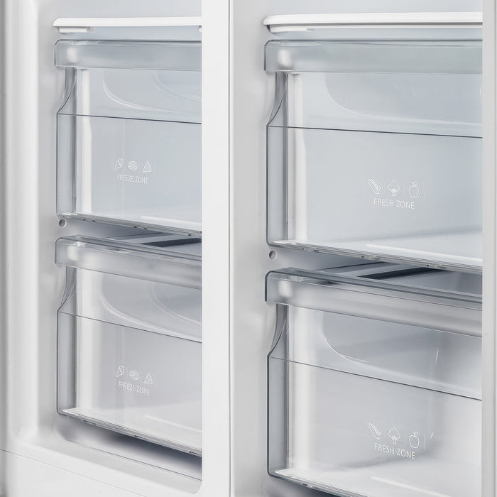 Refrigerateur cote a cote Salerno en blanche de 33 po, 15,6 pi³ - FFRBI1805-33WHT