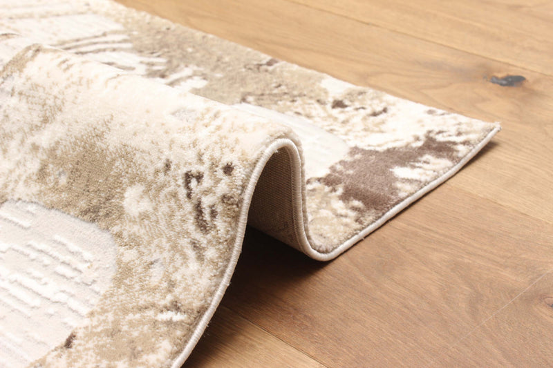 Tapis Contemporain/Moderne Echo 8'0\" x 10'0\" en Brun clair