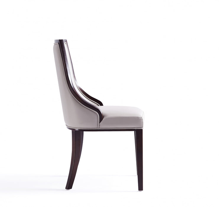 Ensemble de 6 chaises de salle a manger Grand Traditionnel en gris clair