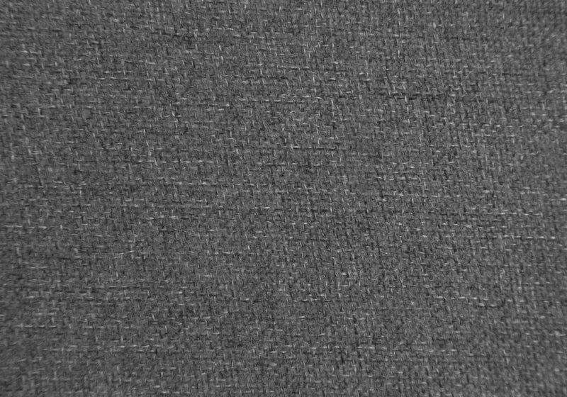 Ensemble de 2 tabourets bar pivotants de hauteur bar de style moderne contemporain avec métal blanc et tissu gris