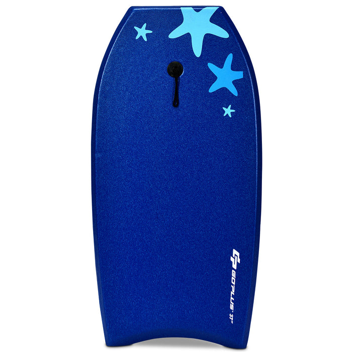 Planche De Bodyboard Surf 41 Pouces (105 X 51 X 6 Cm) Avec Sangle De 90 Cm Et Motif Cocotier + Parasol Pour Debutant Enfant Adulte Xpe+hdpe 1,8kg