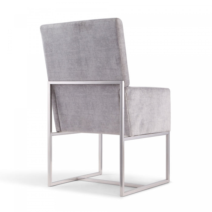 Ensemble de 8 chaises de salle a manger Element Modern en gris