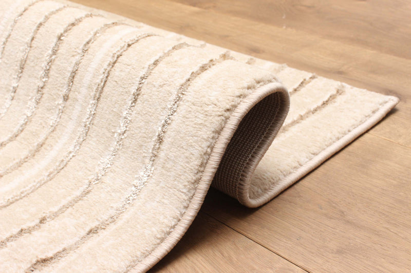 Tapis Contemporain/Moderne Blythe 5'0\" x 8'0\" en Beige