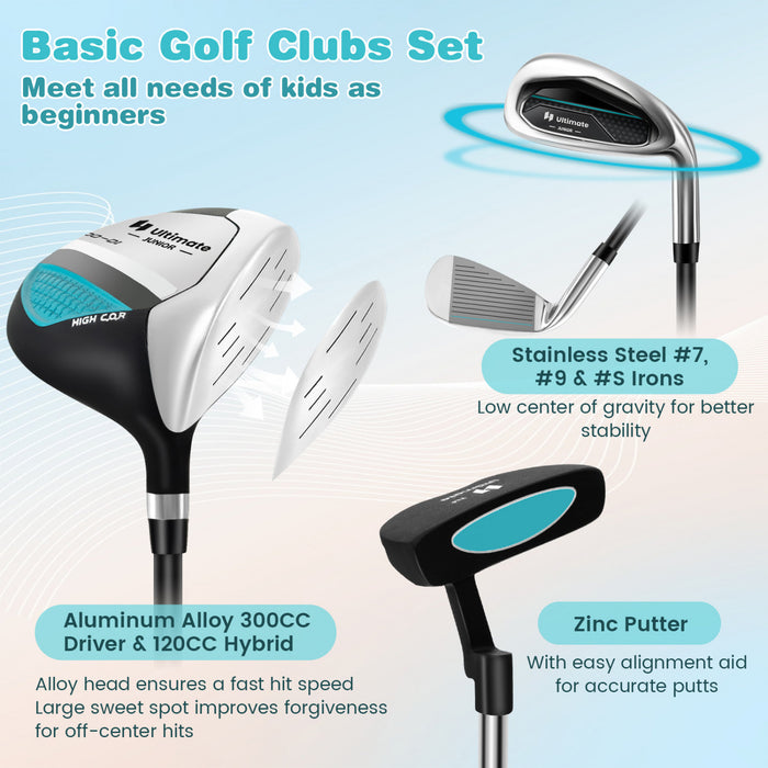 Ultimate Junior Complete Golf Club Set Pour Enfants Ages De 11 A 13 Ans