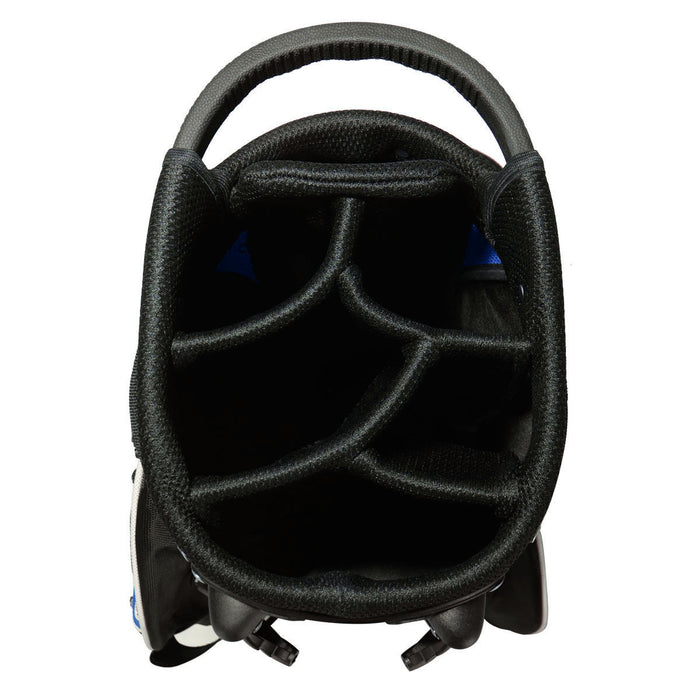 Costway Golf Stand Cart Bag Club W/6 Way Divider Carry Organizer Poches Stockage Bleu