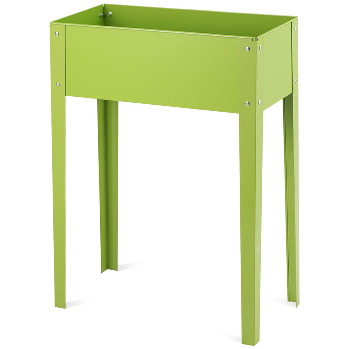 Costway 24'' X12'' En Plein Air Eleve Jardin Plante Stand Souleve Haut Lit De Fleurs Boite
