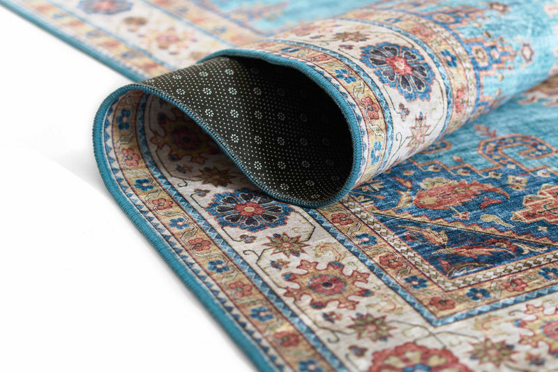 Tapis Traditionnel Tracy 8'0\" x 10'0\" en Bleu
