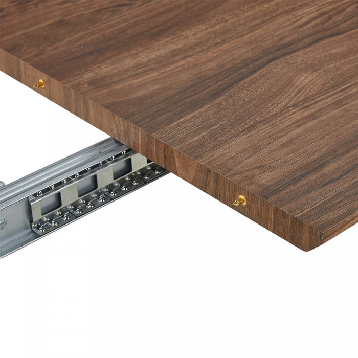 Table a manger extensible Lucas, finition noyer
