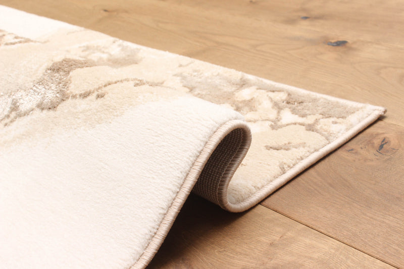 Tapis Contemporain/Moderne Dove 5'0\" x 8'0\" en Ivoire