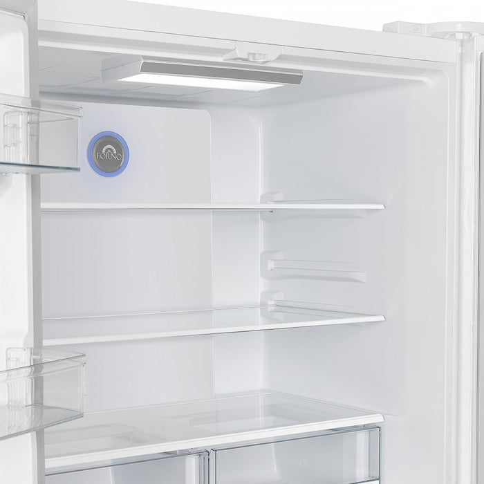 Refrigerateur Espresso Moena de 36 po a portes francaises, blanc, 19,2 pi³ – FFRBI1820-36WHT